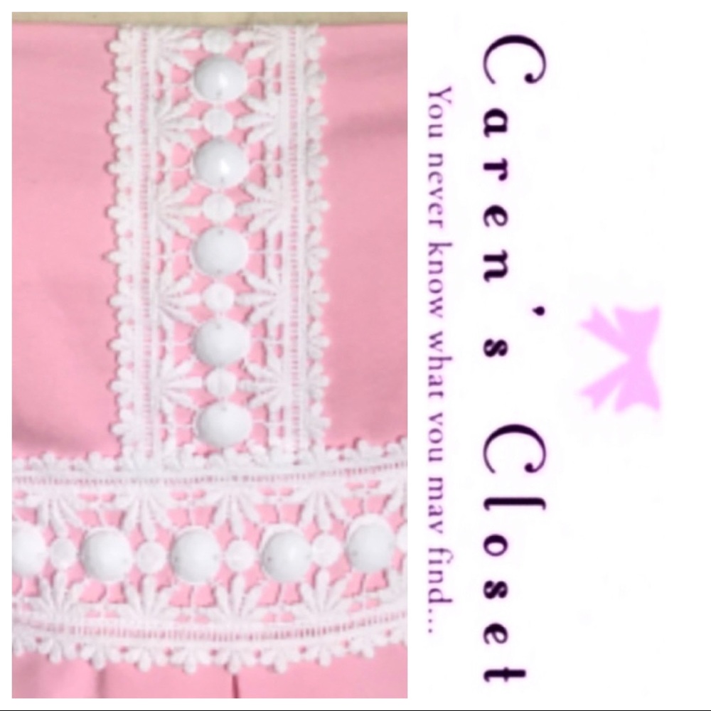 Lilly Pulitzer Pink Strapless Embellished Dress - Picture 5 of 7